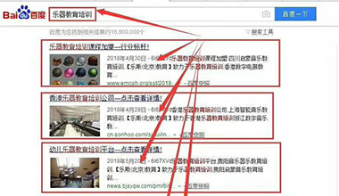 點(diǎn)擊查看“樂(lè)器教育培訓(xùn)”關(guān)鍵詞優(yōu)化上線案例